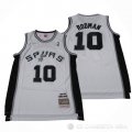 Camiseta Dennis Rodman #10 San Antonio Spurs Mitchell & Ness 1983-84 Blanco